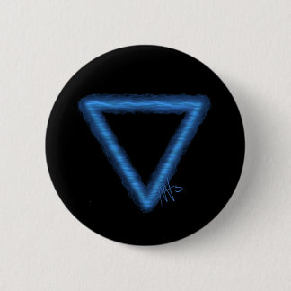 Wavy Water Element Alchemy Symbol 2 Inch Round Button