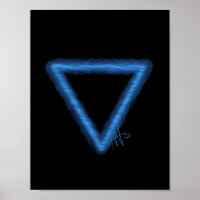 Wavy Water Element Alchemy Symbol