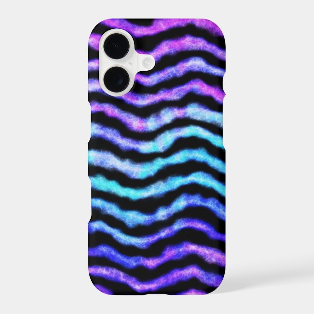 wavy watercolor - cyan and purple : (Back)