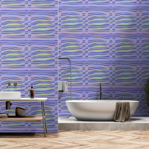 Wavy Waves Blue Wallpaper
