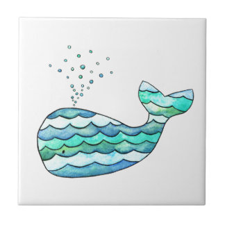 Wavy Whale Tile