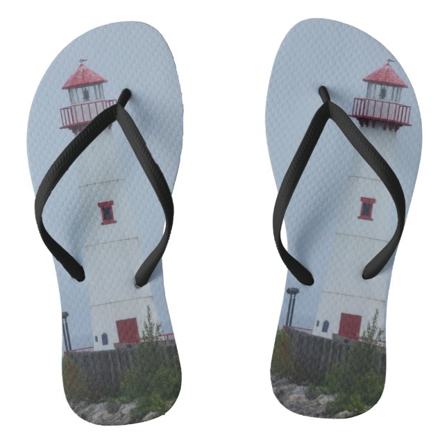 Wawatam In The Fog Flip Flops (Footbed)