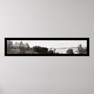 Wawbeek Saranac NY Photo 1912 Poster