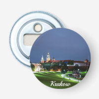Wawel castle at night in Krakow, Poland