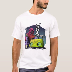 Wax clothing old school hip hop designer T-shirt 