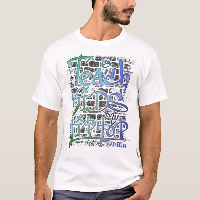 Wax clothing old school hip hop designer T-shirt  (Front)