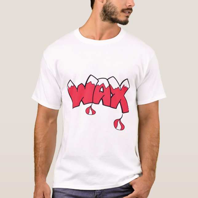 Wax clothing old school hip hop designer T-shirt  (Front)