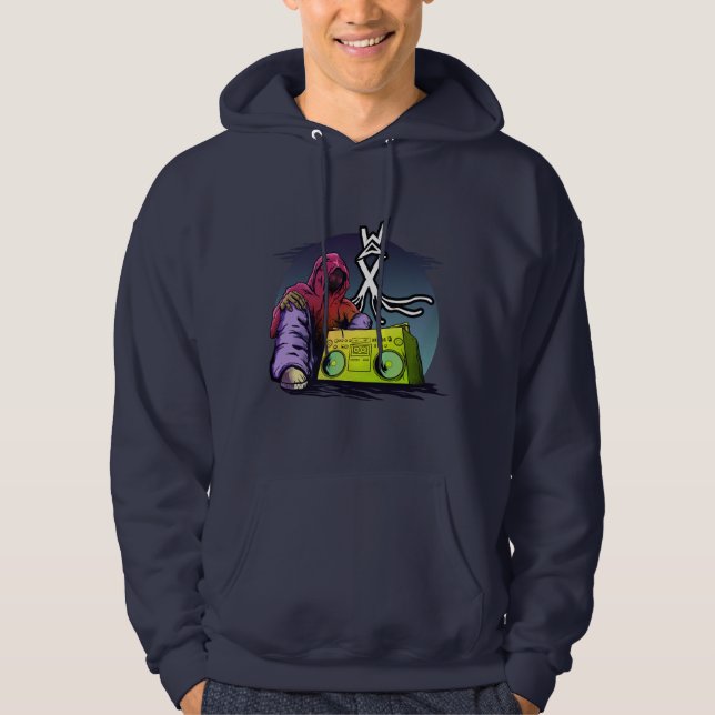 Wax clothing old school hip hop hooded top  (Front)