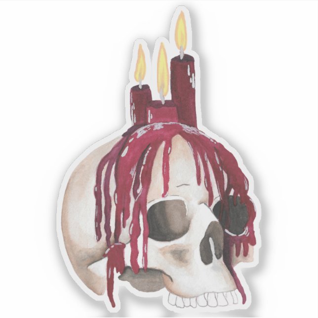 Wax Drip Skull (Front)