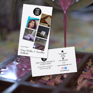 wax melts Candle Maker Photo Portfolio Design Business Card