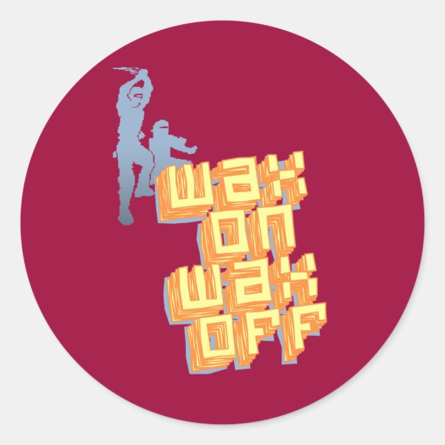 Wax On Wax Off Stickers (Front)