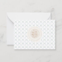 Wax Seal Baby Blue Sympathy Thank You Card