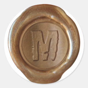 Wax Seal Monogram - Copper - Boulder M -