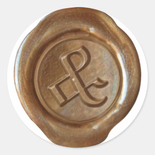 Wax Seal Monogram - Copper - Old English & -