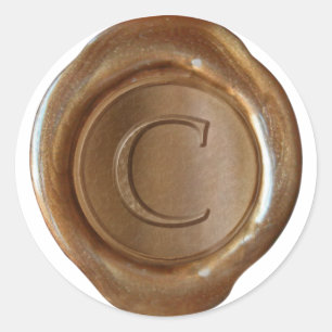 Wax Seal Monogram - Copper - Serif C -
