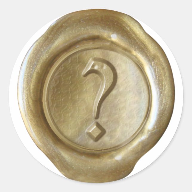 Wax Seal Monogram - Gold - Old English ? - (Front)