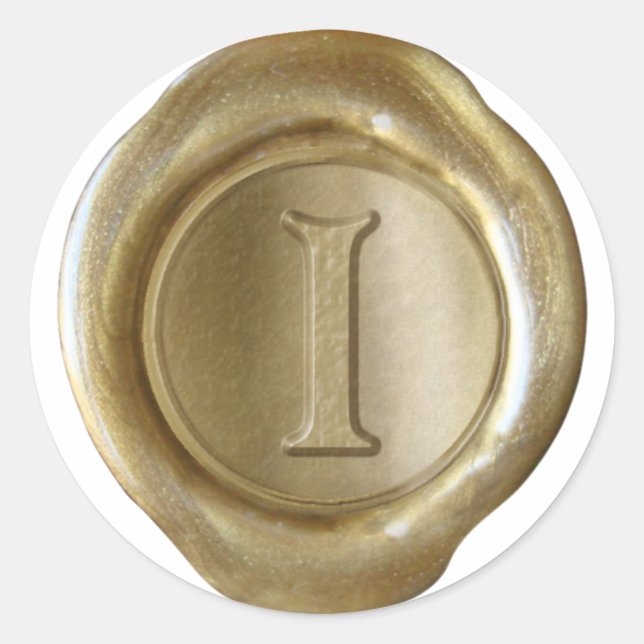 Wax Seal Monogram - Gold - Victorian I - (Front)
