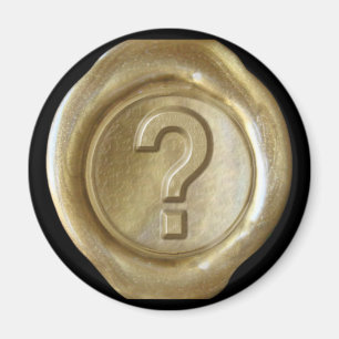 Wax Seal Monogram Magnet - Gold - Bold Style -