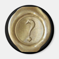 Wax Seal Monogram Magnet - Gold - Old English -