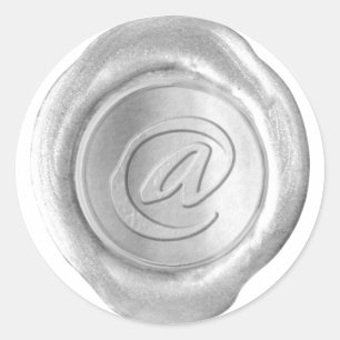 Wax Seal Monogram - Silver - Artistic @ -