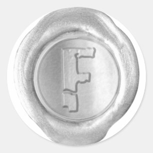Wax Seal Monogram - Silver - Boulder F -