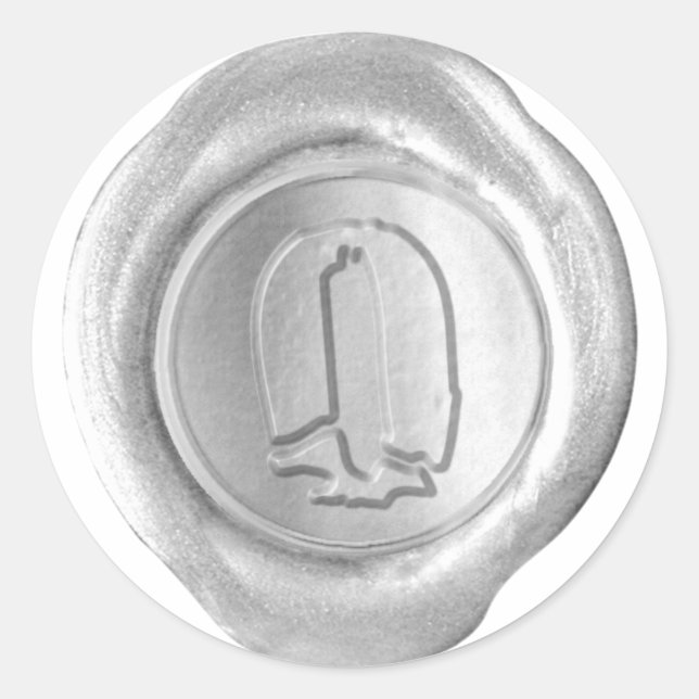 Wax Seal Monogram - Silver - Boulder O - (Front)