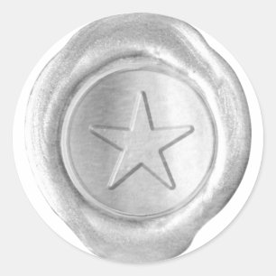Wax Seal Monogram - Silver - Custom Star -