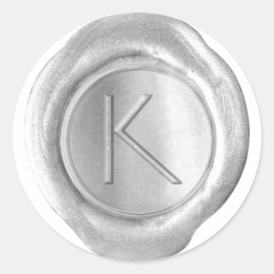Wax Seal Monogram - Silver - ModernSlim K -
