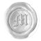 Wax Seal Monogram - Silver - Old English M -