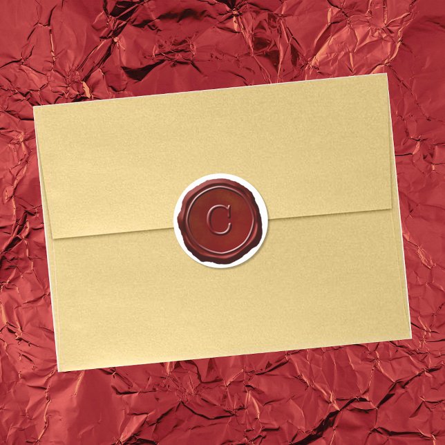 Wax Seal Red Monogram C Initial (Creator Uploaded)