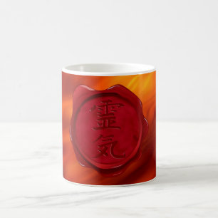 wax seal - REIKI   fire red waves Coffee Mug