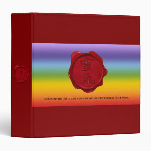 wax seal - REIKI & Precepts chakren colours Binder