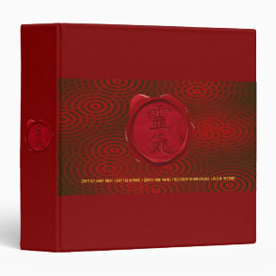 wax seal - REIKI & Precepts red rings Binder