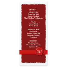 Wax Seal Wedding Menu / Program