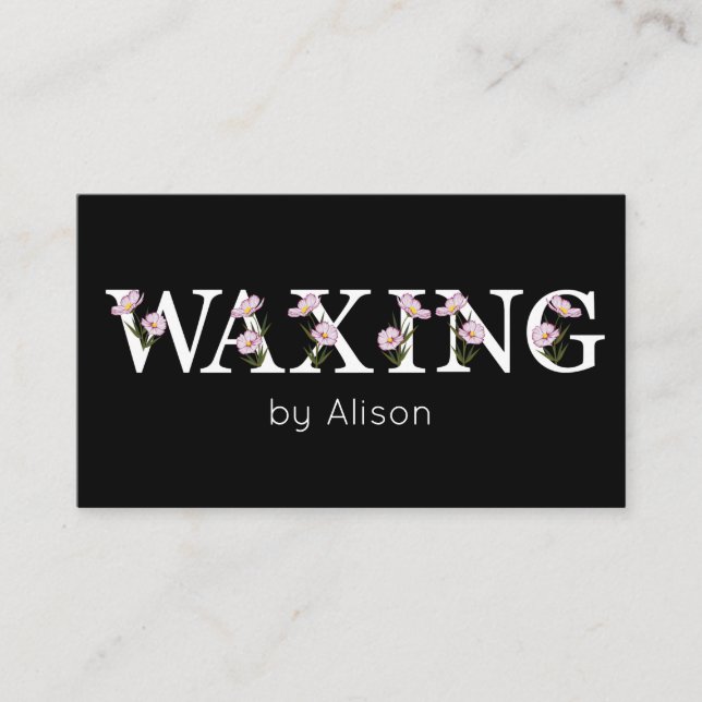 Waxing Business Card (Front)