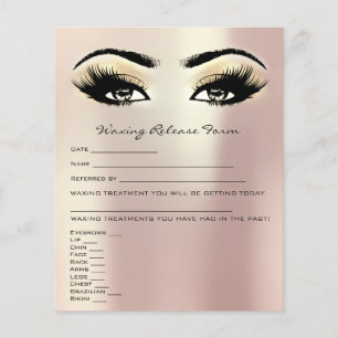 Waxing Depilation Liability Waiver Release Form 1 Flyer