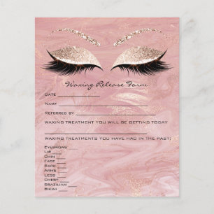 Waxing Depilation Liability Waiver Release Marble Flyer