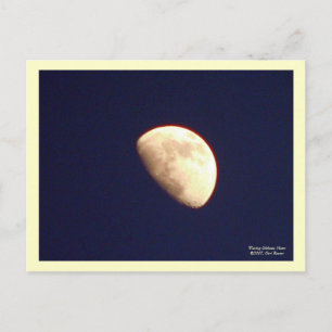 Waxing Gibbous Moon Postcard