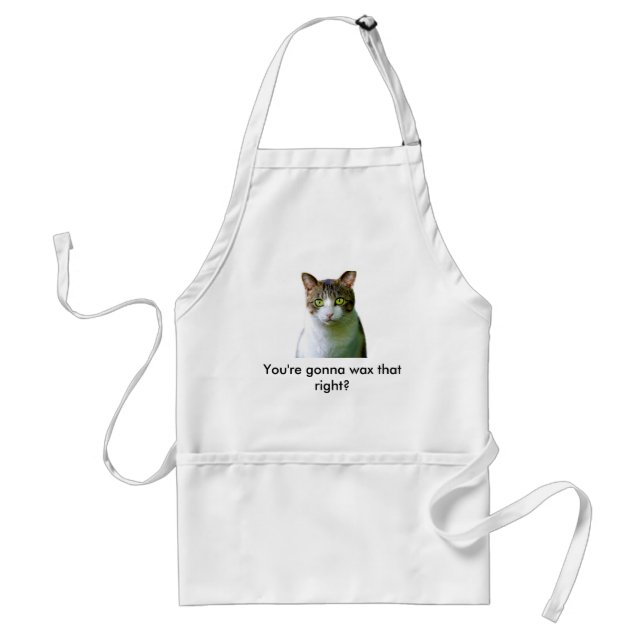 Waxing Kitty Standard Apron (Front)