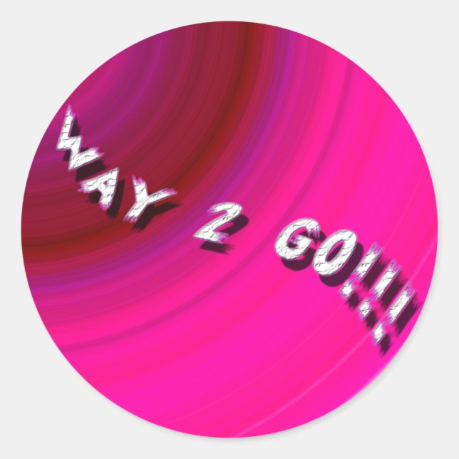 Way 2 Go! Stickers (Front)