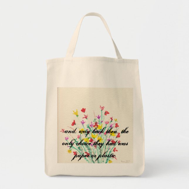 ...Way Back Then Grocery Tote (Front)