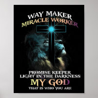 Way Maker Miracle Worker Promise Keeper Light In D