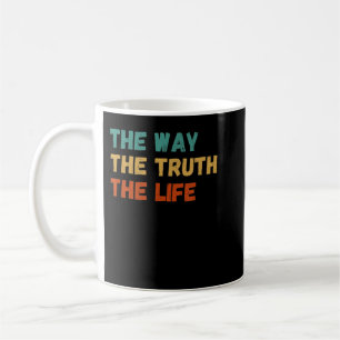 Way, Truth, and Life - Retro Jesus Christian Bible Coffee Mug