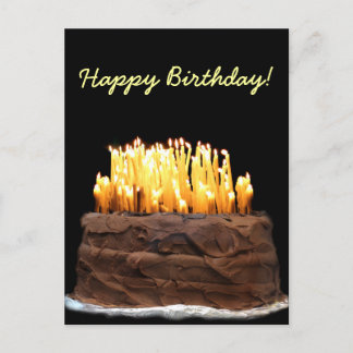 Way way over the hill birthday postcard