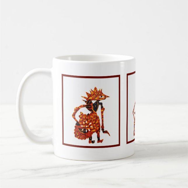 Wayang in Batik Coffee Mug (Left)