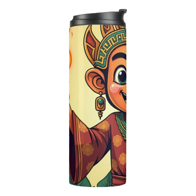 Wayang Javanese Thermal Tumbler (Rotated Left)