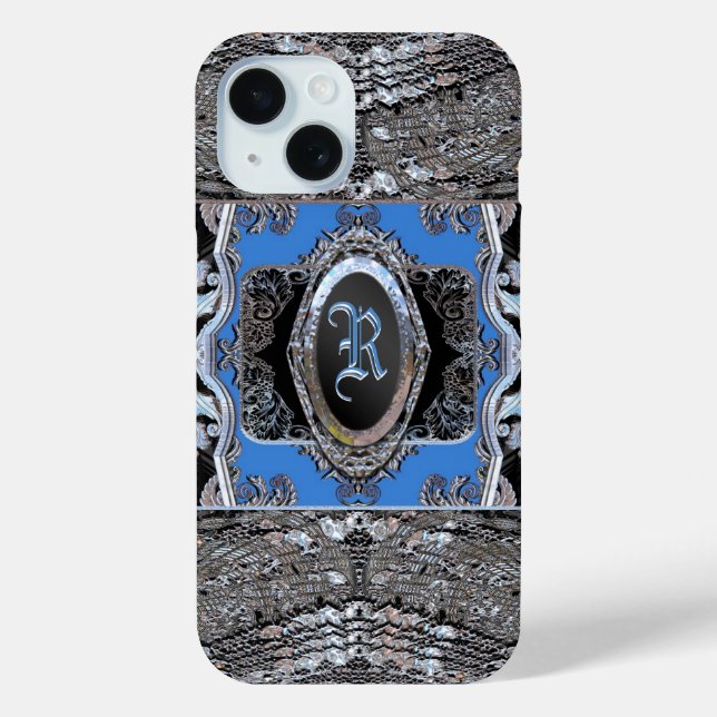 Waydkleine Viva Baroque Monogram Case-Mate iPhone Case (Back)