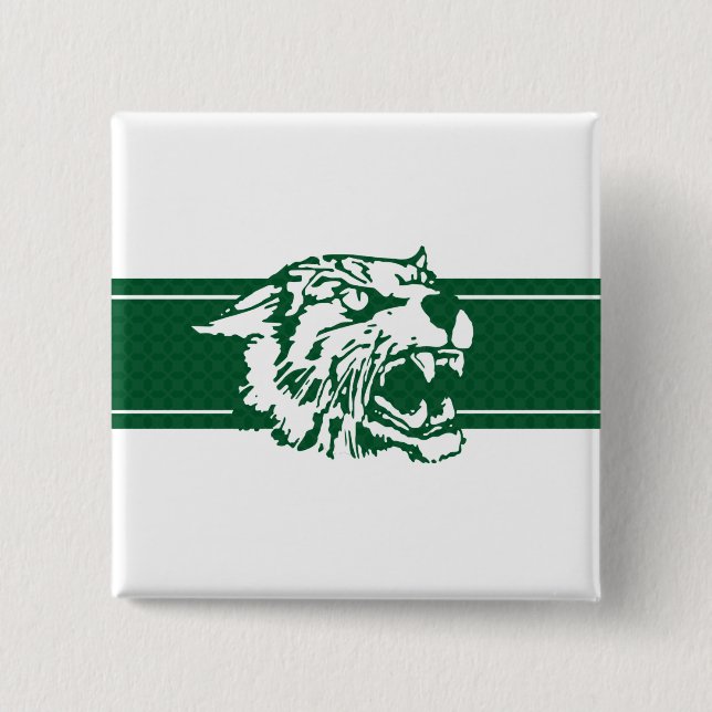 Wayland Union Wildcats #7 2 Inch Square Button (Front)