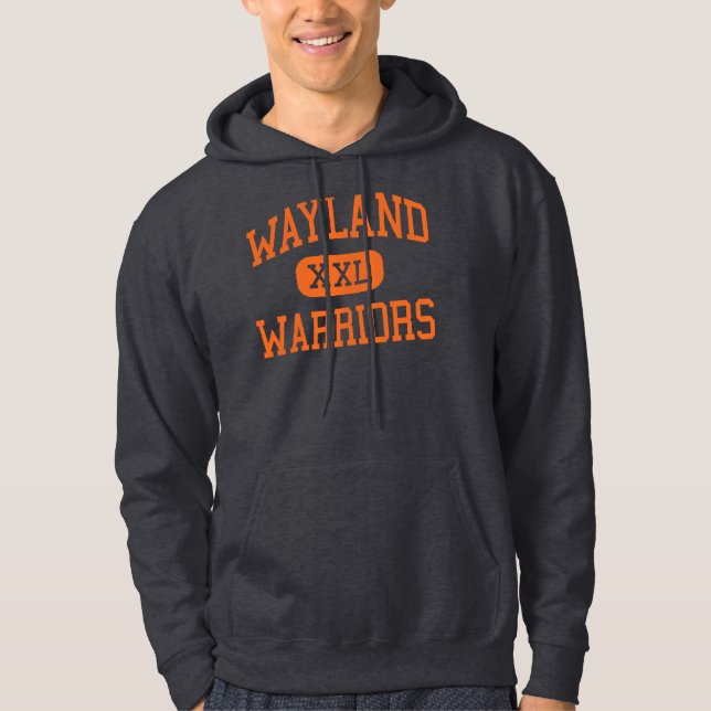 Wayland - Warriors - High - Wayland Massachusetts Hoodie (Front)