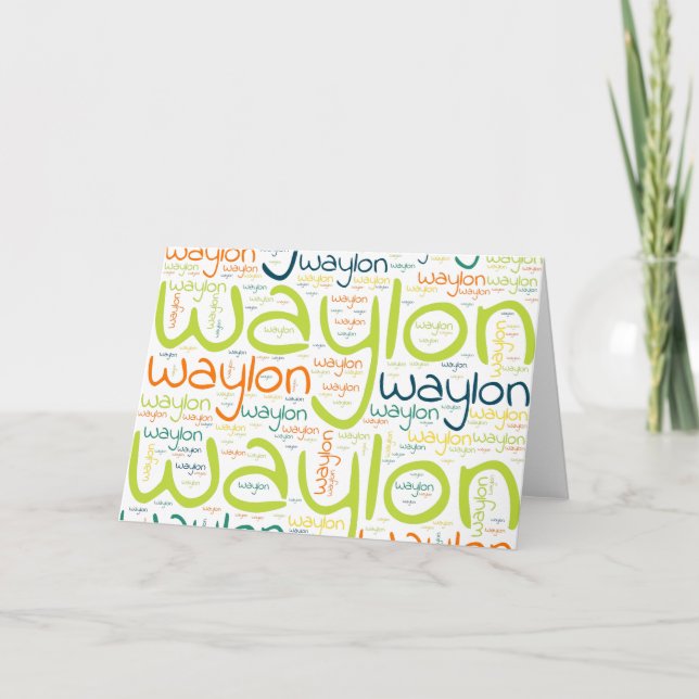 Waylon Card (Front)